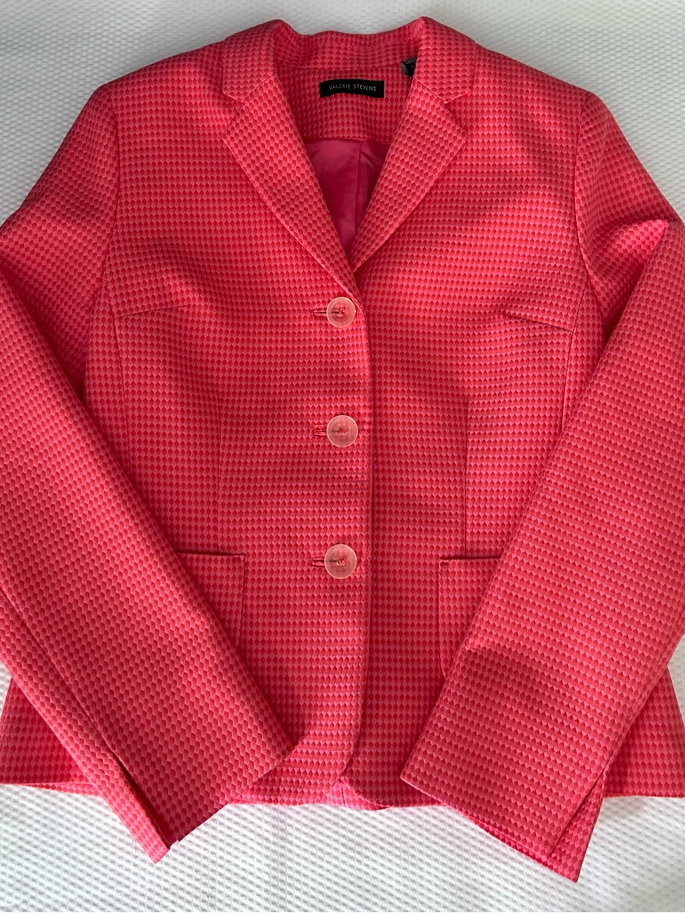 Valerie Stevens Hot Pink and Red Blazer
